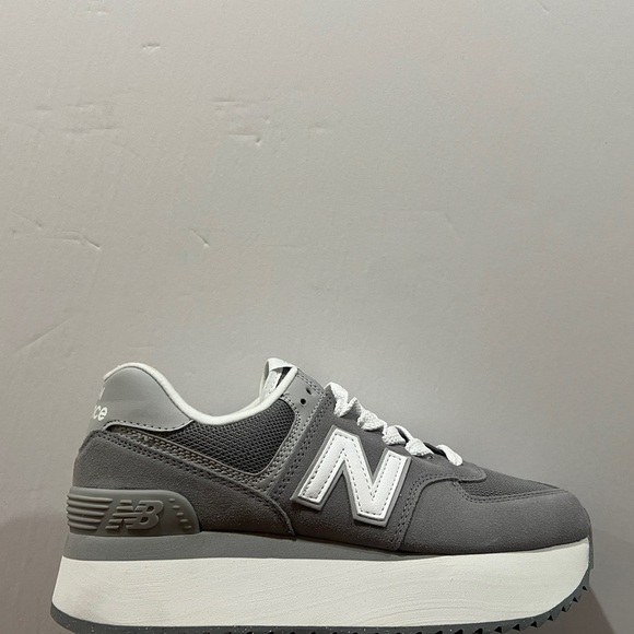 New Balance, 574+, WL574ZSD, Grey & White - Picture 10 of 14